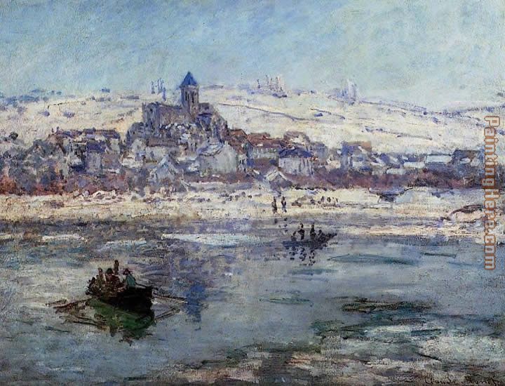 Vetheuil in Winter painting - Claude Monet Vetheuil in Winter art painting